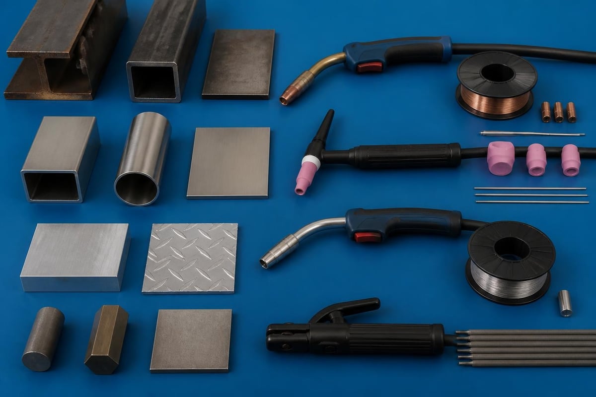 Material-specific welding processes