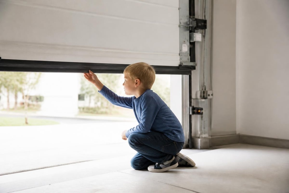 Garage door safety features