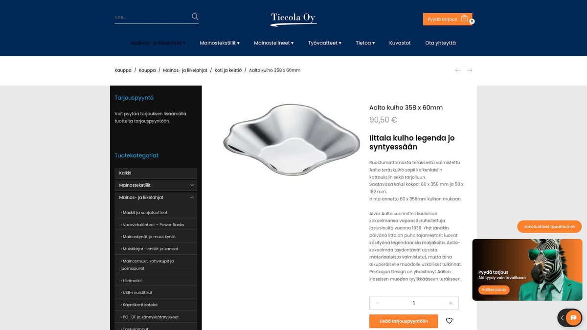 8 Parasta Suomalaiset Liikelahjat Yrityksille 2025 - Iittala Aalto Kulho 358 x 60mm