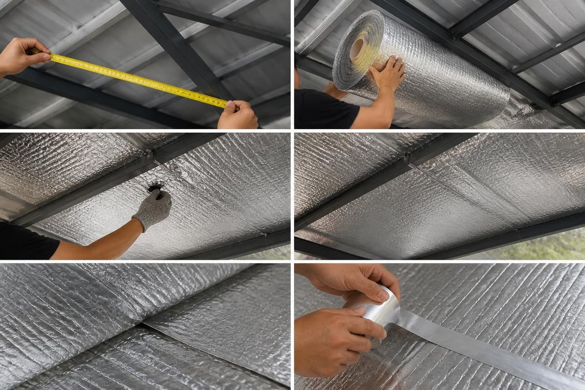 Roof blanket installation steps