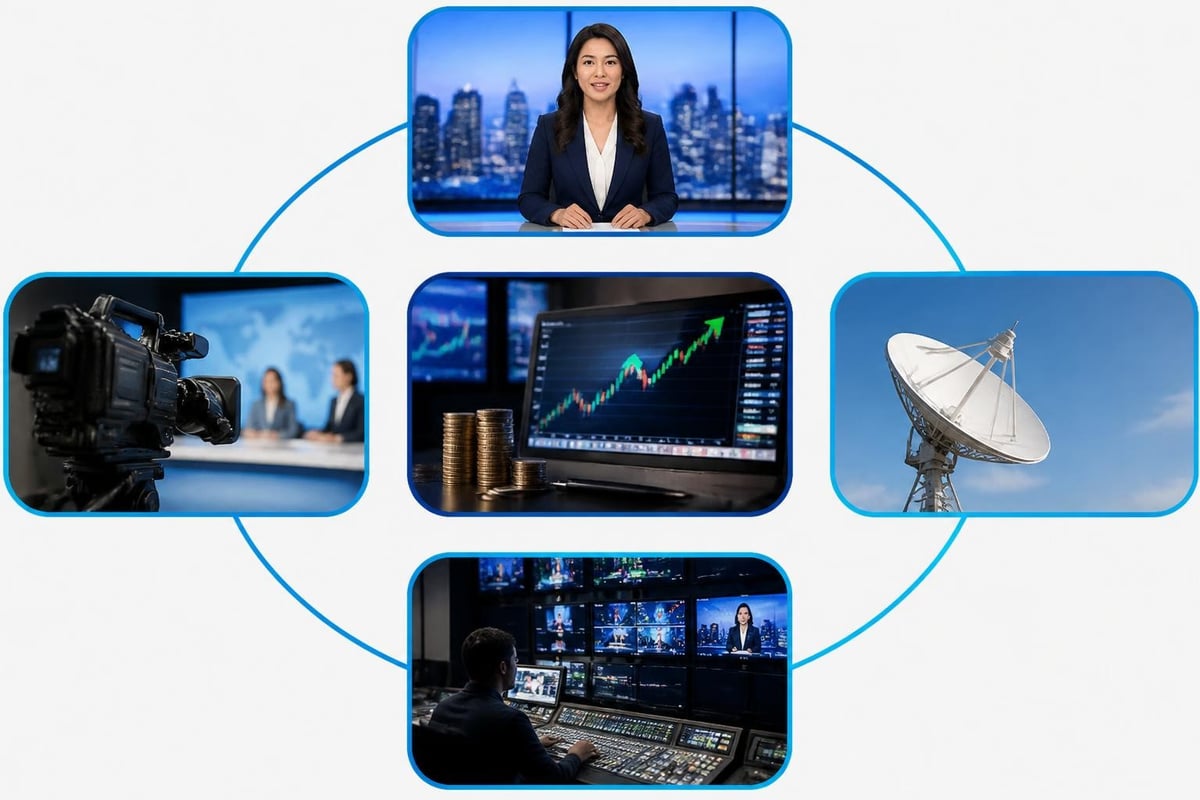 Financial news network operations