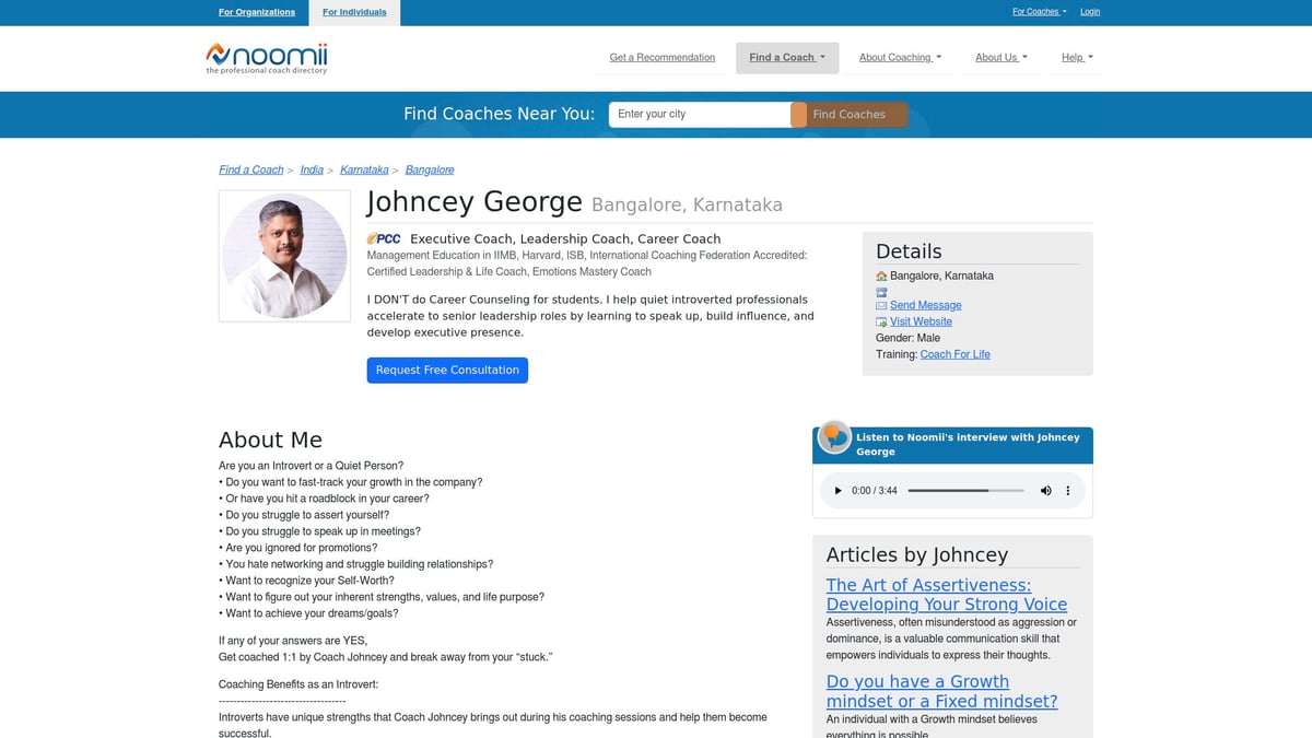 7 Inspiring Life Coach India Experts To Know In 2026 - Johncey George