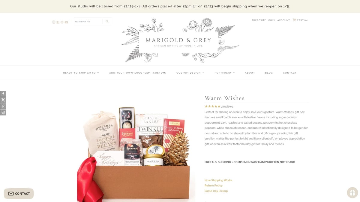 7 Best Gift Box Holiday Ideas to Celebrate in 2026 - Warm Wishes Box