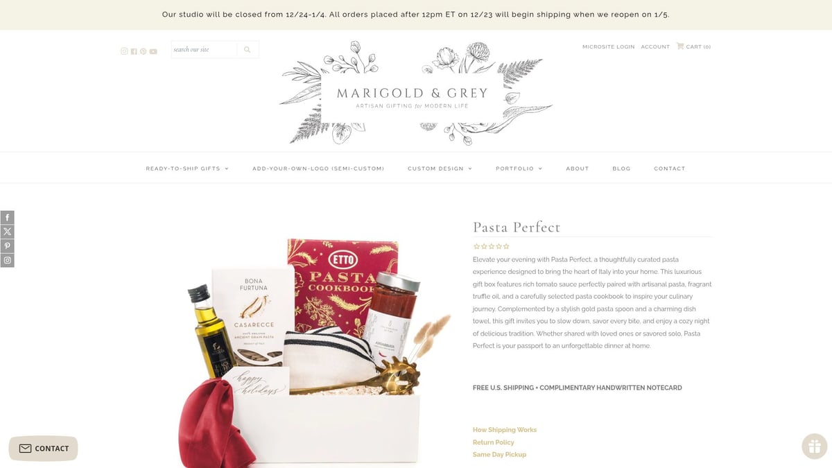 7 Best Gift Box Holiday Ideas to Celebrate in 2026 - Pasta Perfect Box