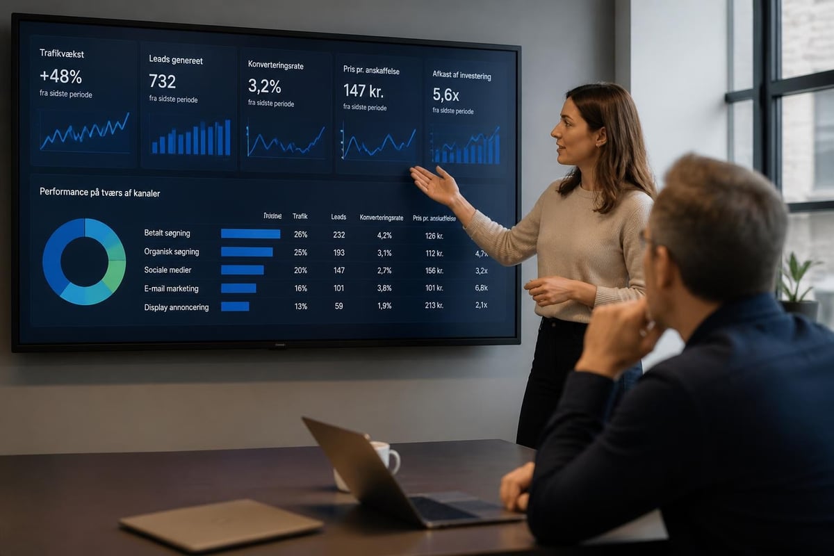 Marketing performance dashboard
