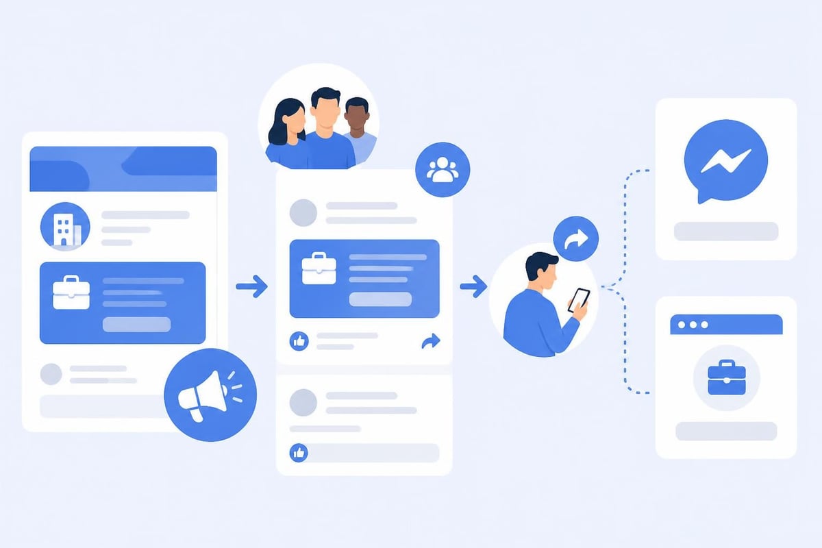 Facebook Page job posting workflow