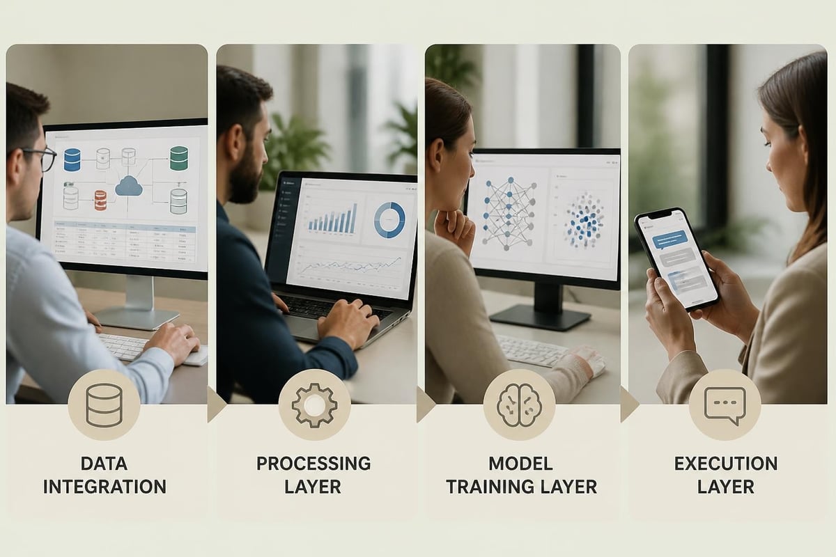 AI infrastructure layers for revenue operations