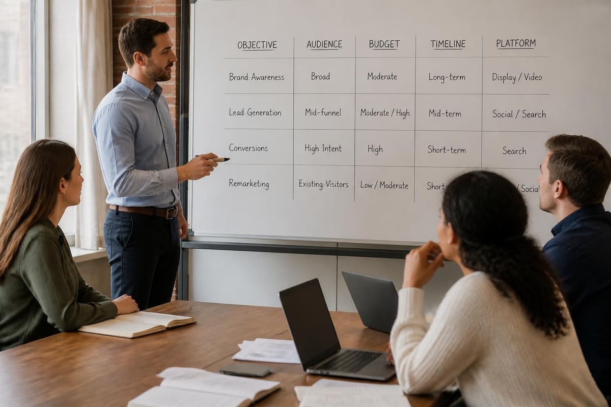Paid marketing platform selection