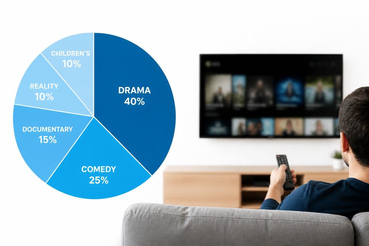 TV genre distribution