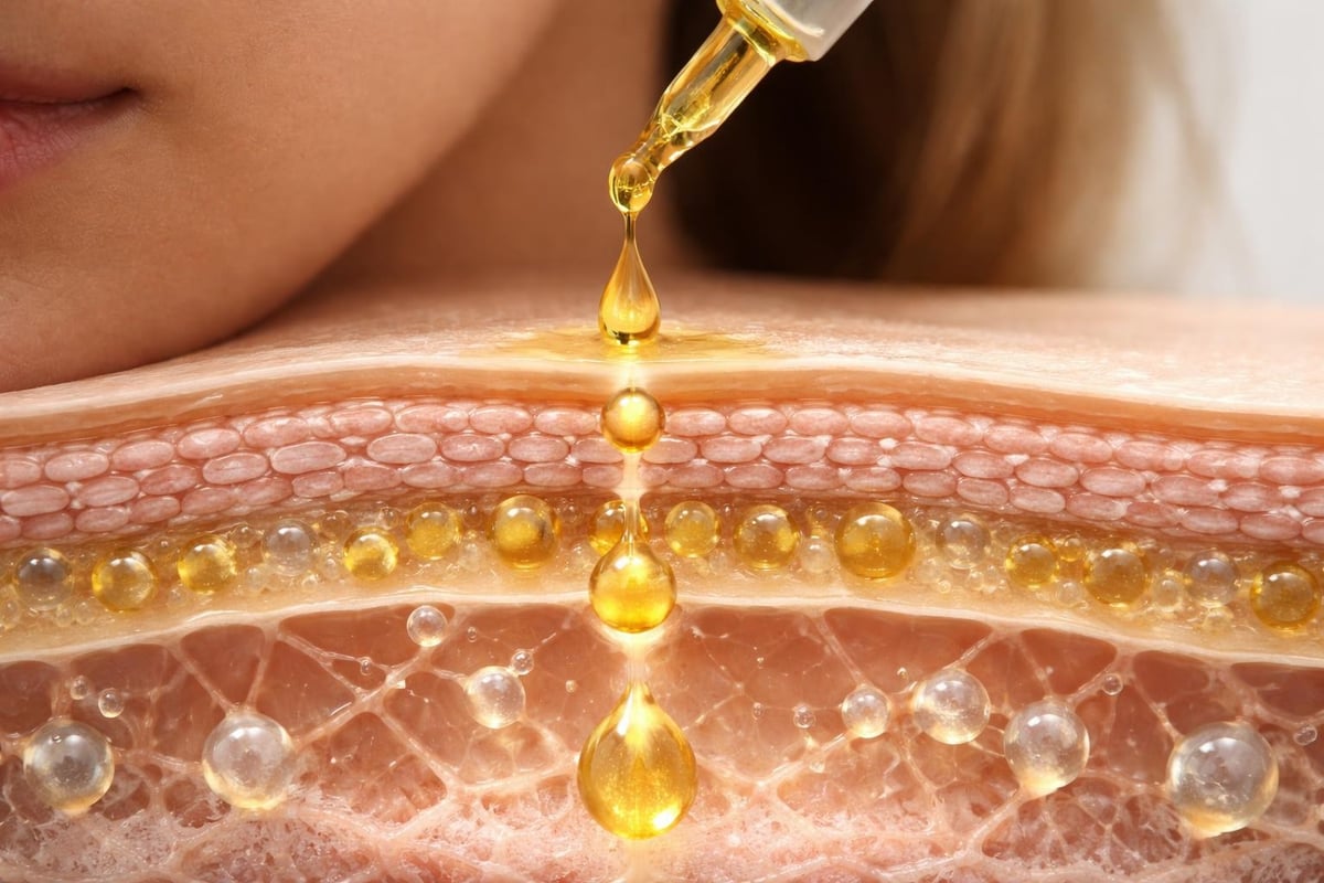 Hvordan ansigtsolie interagerer med hudens lag