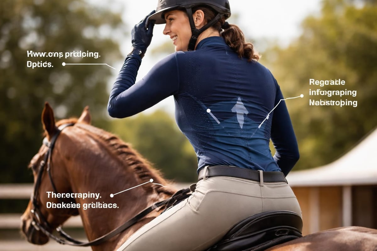 Technical fabric performance in equine shirts