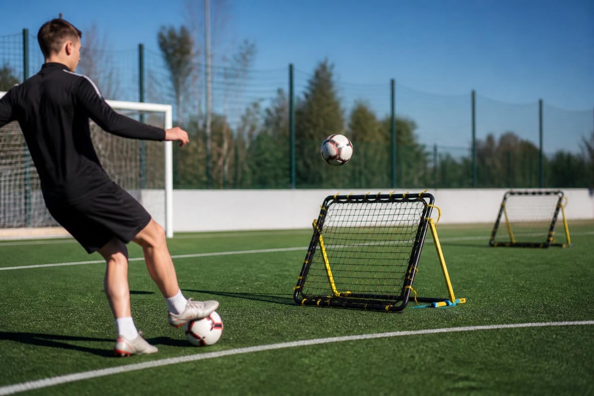 Soccer training drill sequence