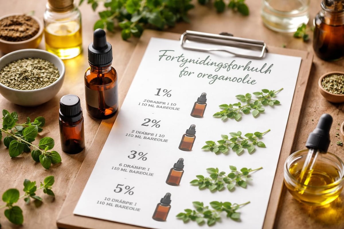 Sikker fortynding af oregano olie