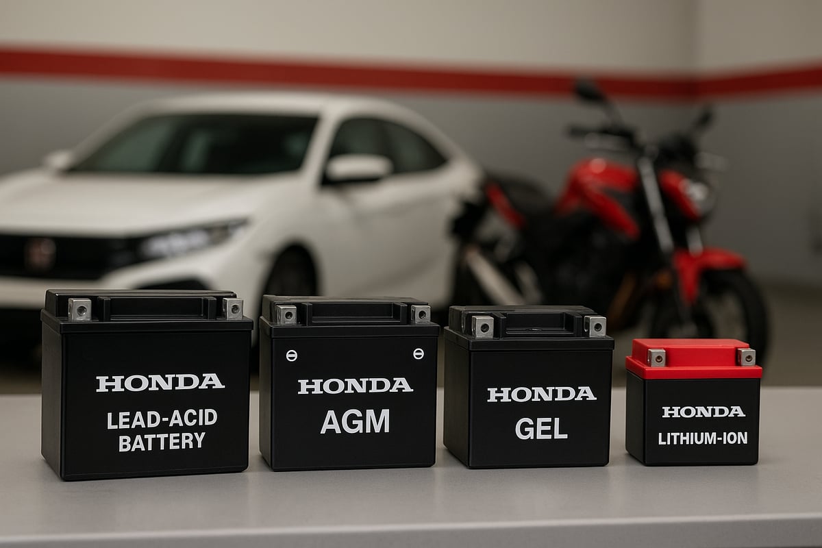 Die wichtigsten Batterietypen für Honda 2025