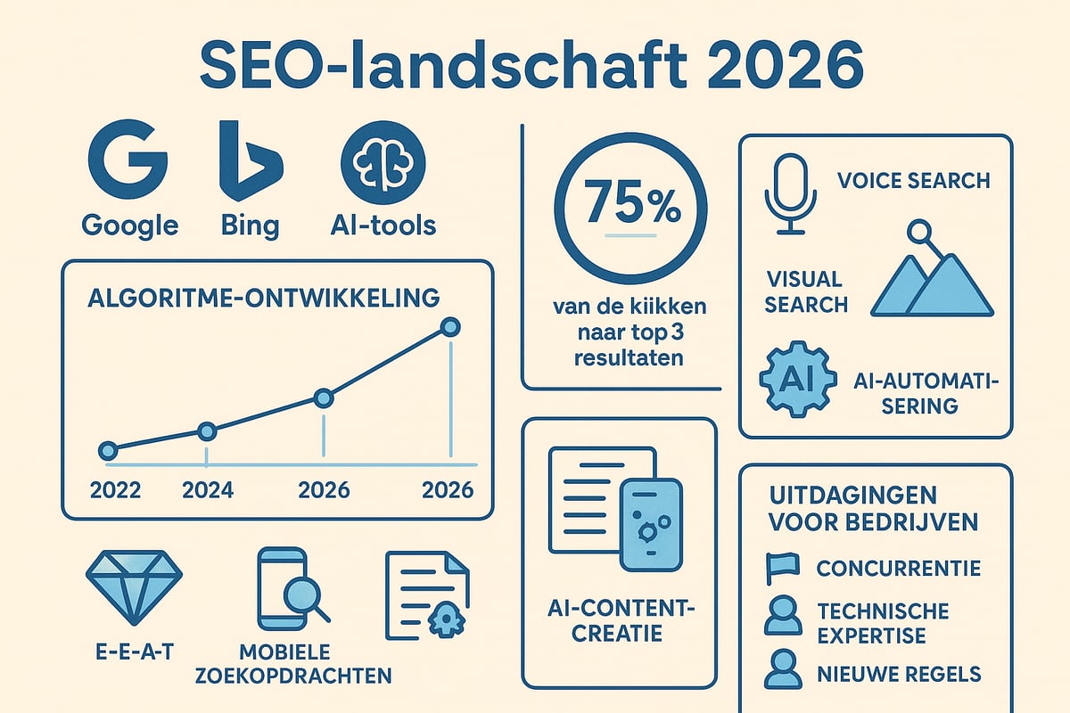 Het SEO-landschap in 2026: Trends en Ontwikkelingen