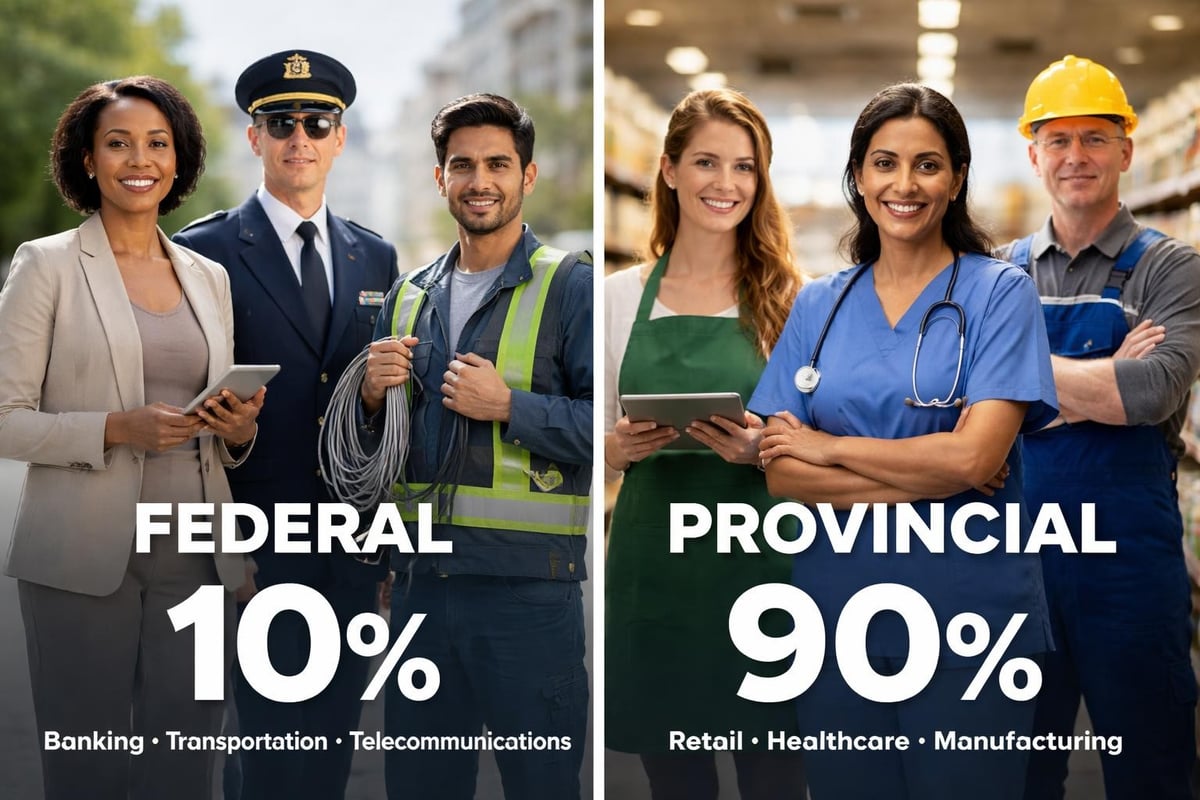 Federal and provincial jurisdiction in Canadian labor law