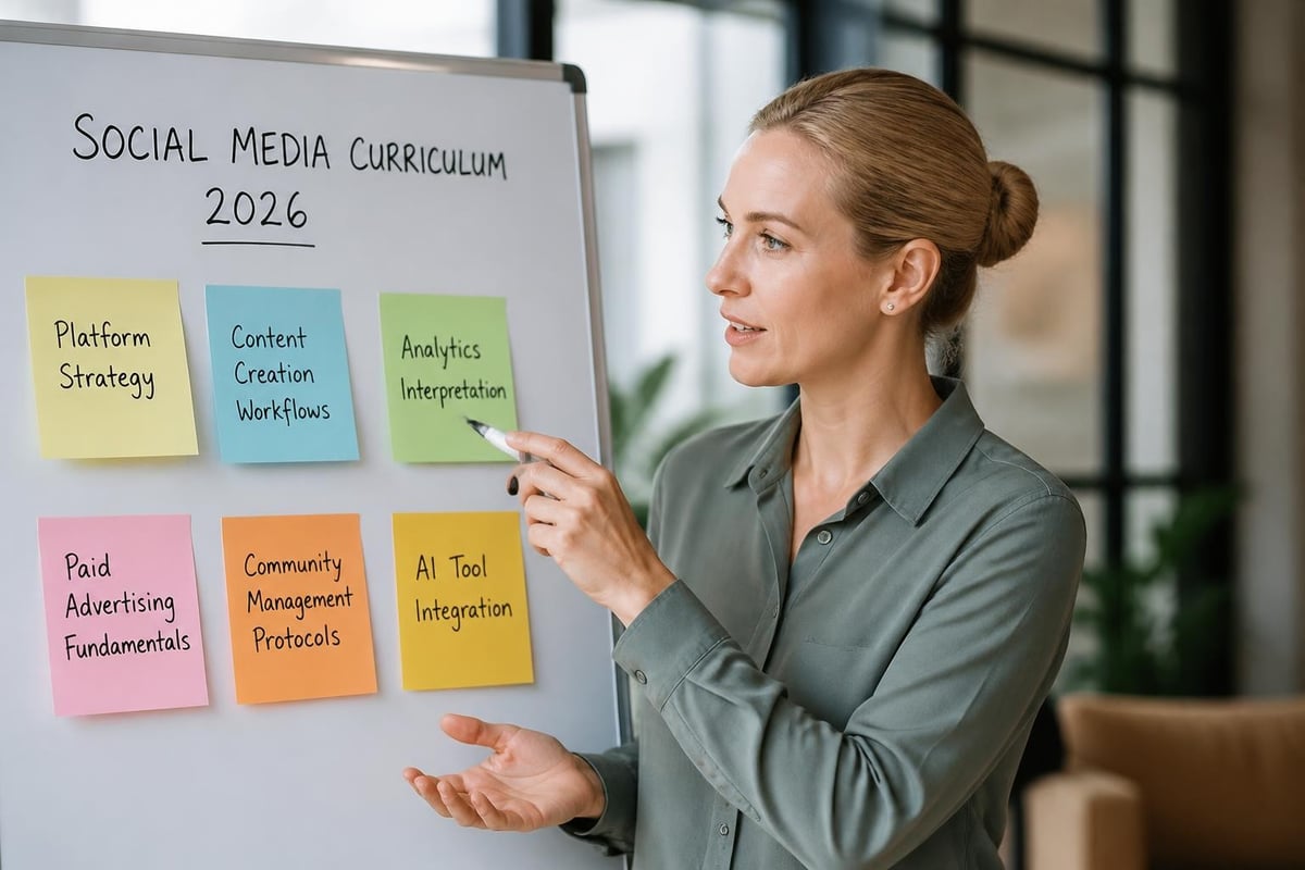 Social media training curriculum components