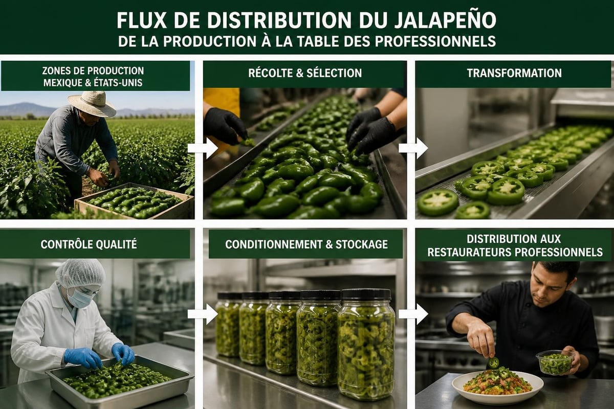 Chaîne d'approvisionnement du jalapeño