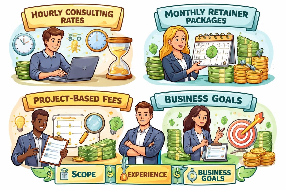 SEO consultant pricing models