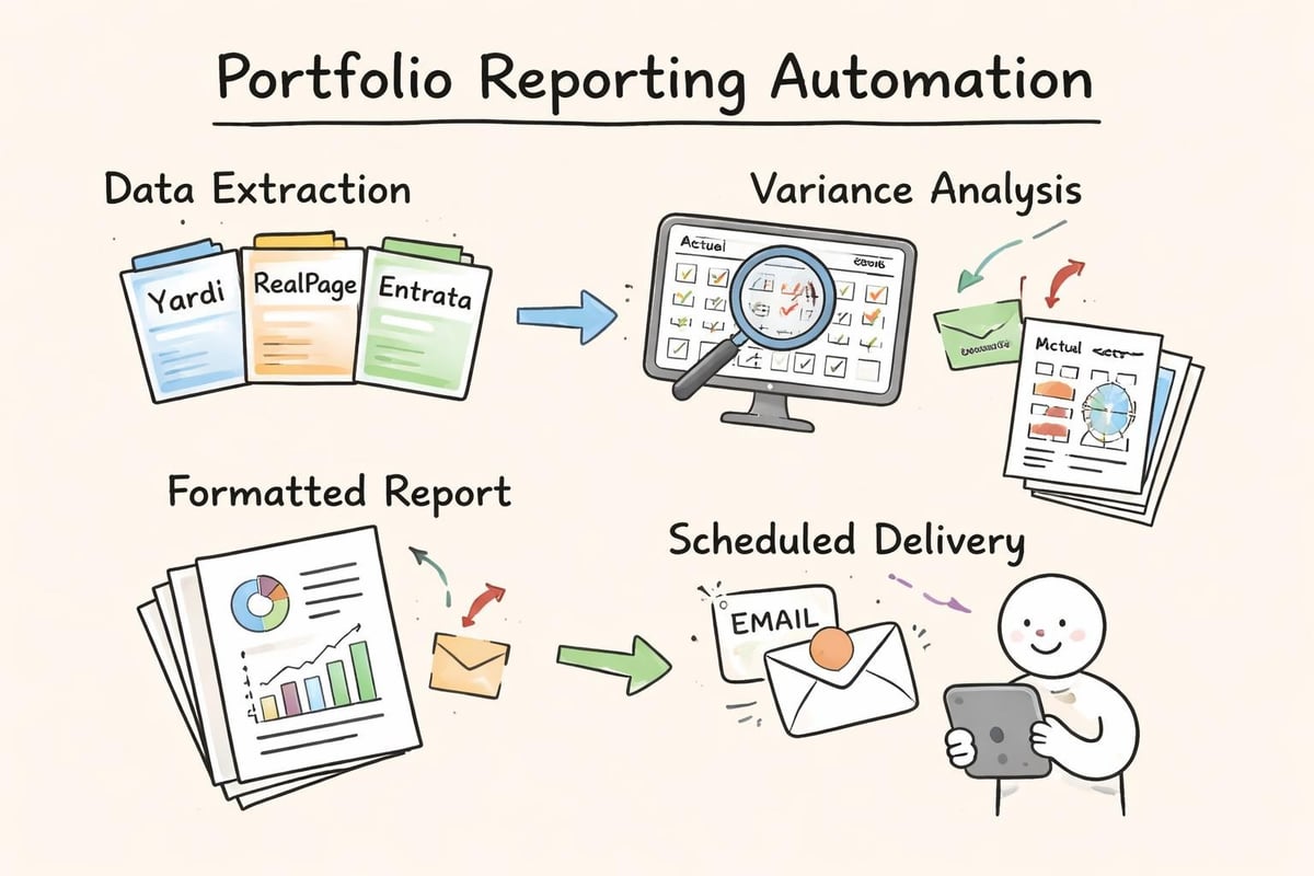 Automated portfolio reporting workflow