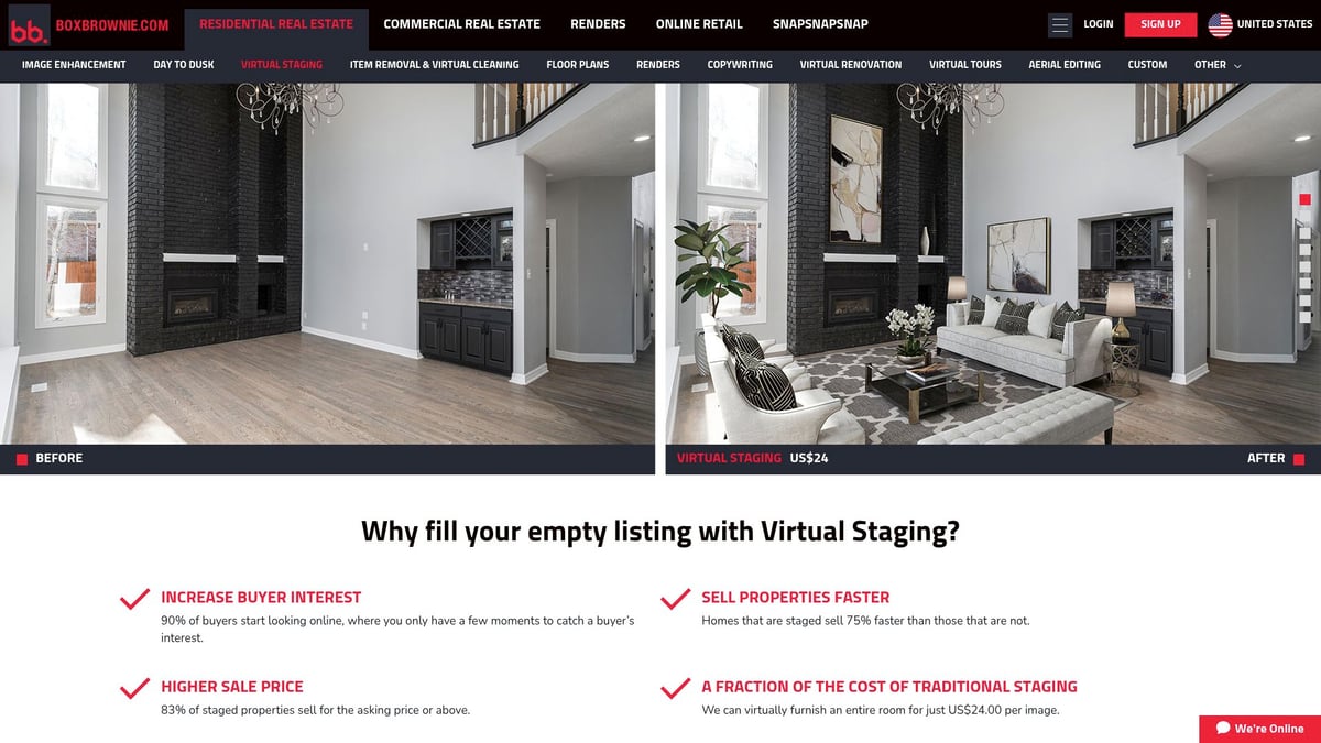 Discover 7 Virtual Staging Companies Transforming Real Estate 2026 - BoxBrownie