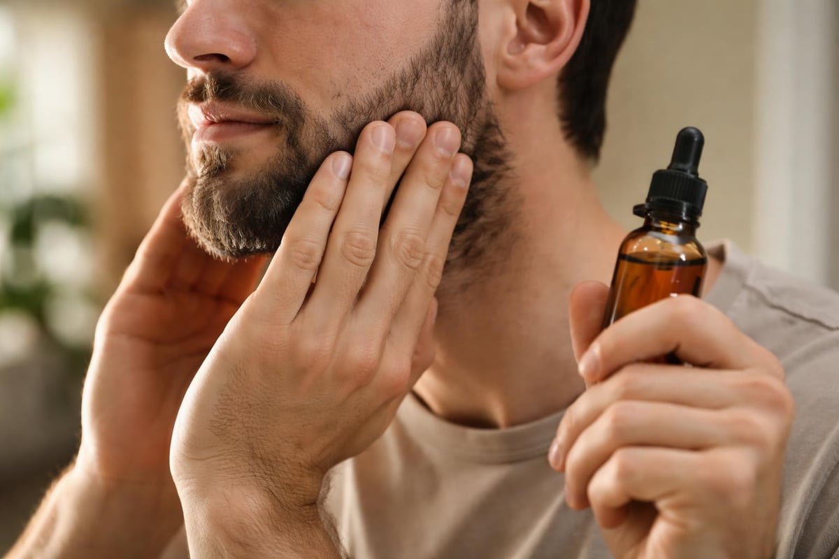 Beard oil application technique