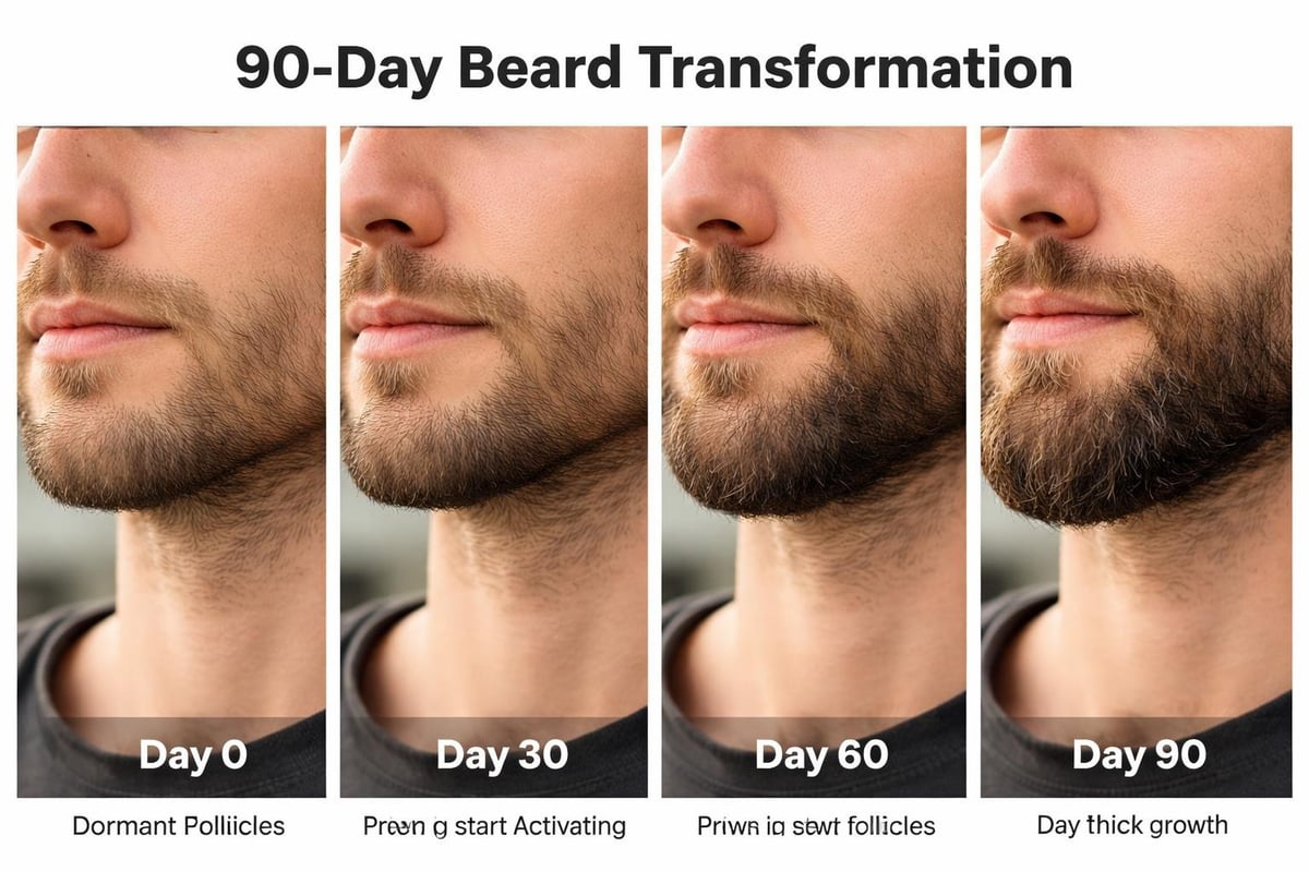 Beard growth timeline