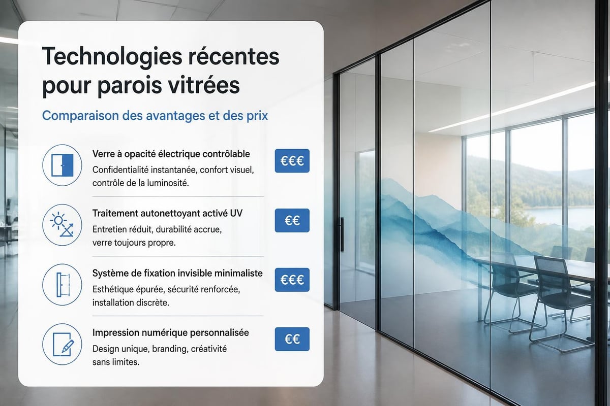Innovations cloisons verre 2026