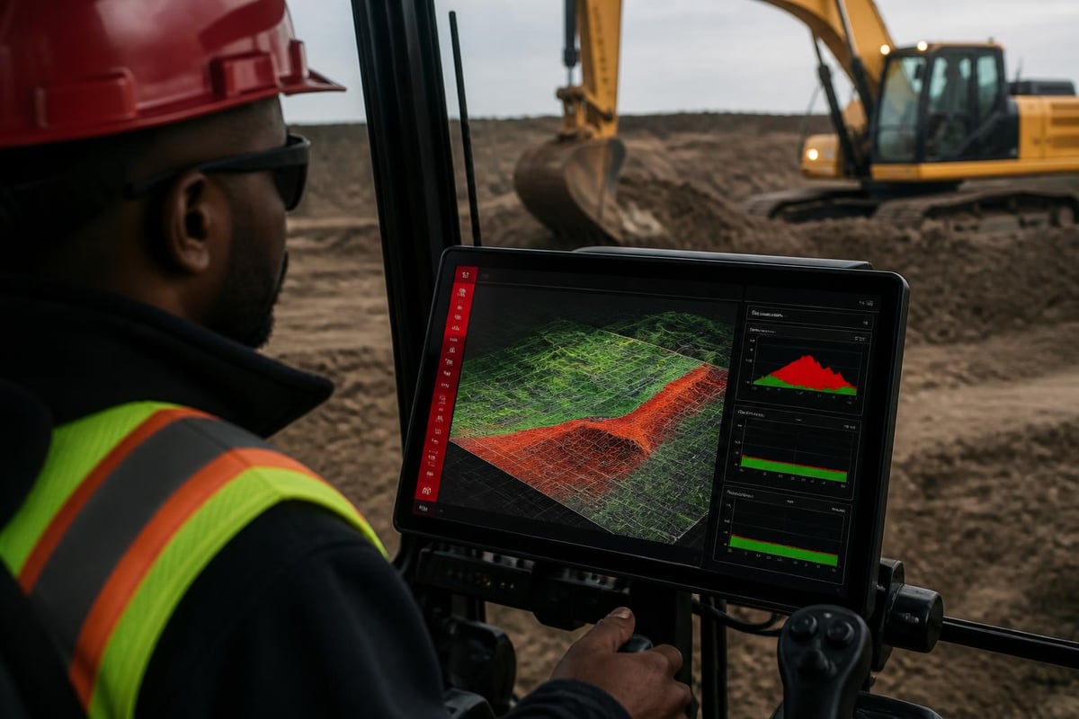 Machine control technology in earthworks