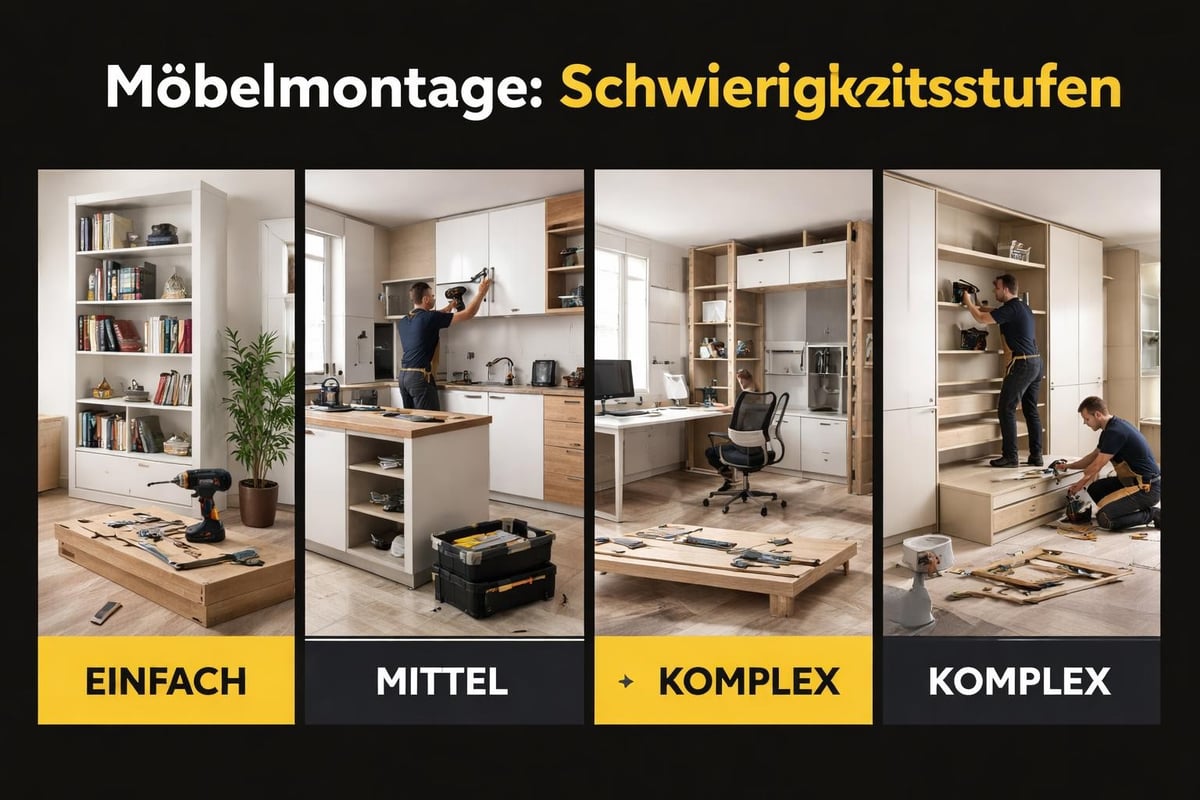 Möbeltypen Montagespektrum