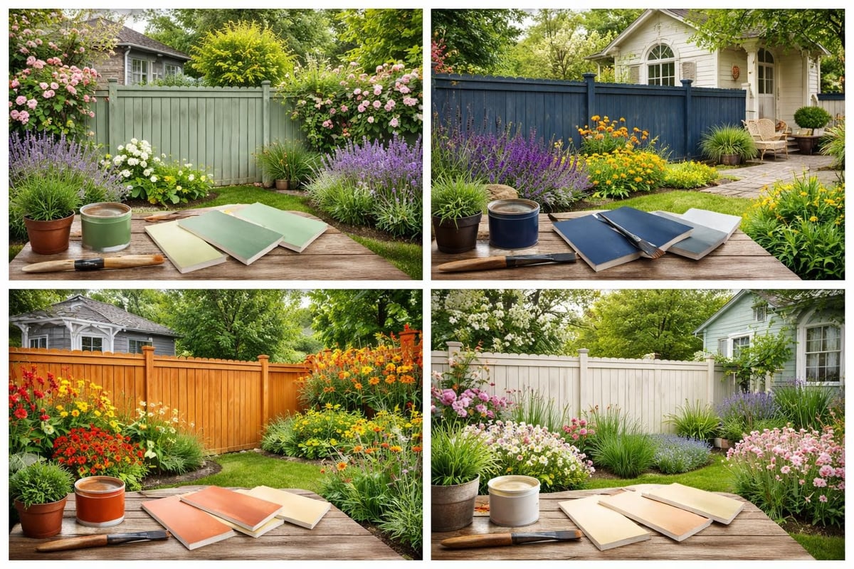 Wooden fence color schemes