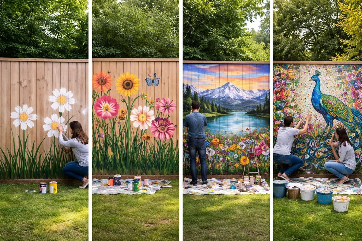 DIY fence decoration projects