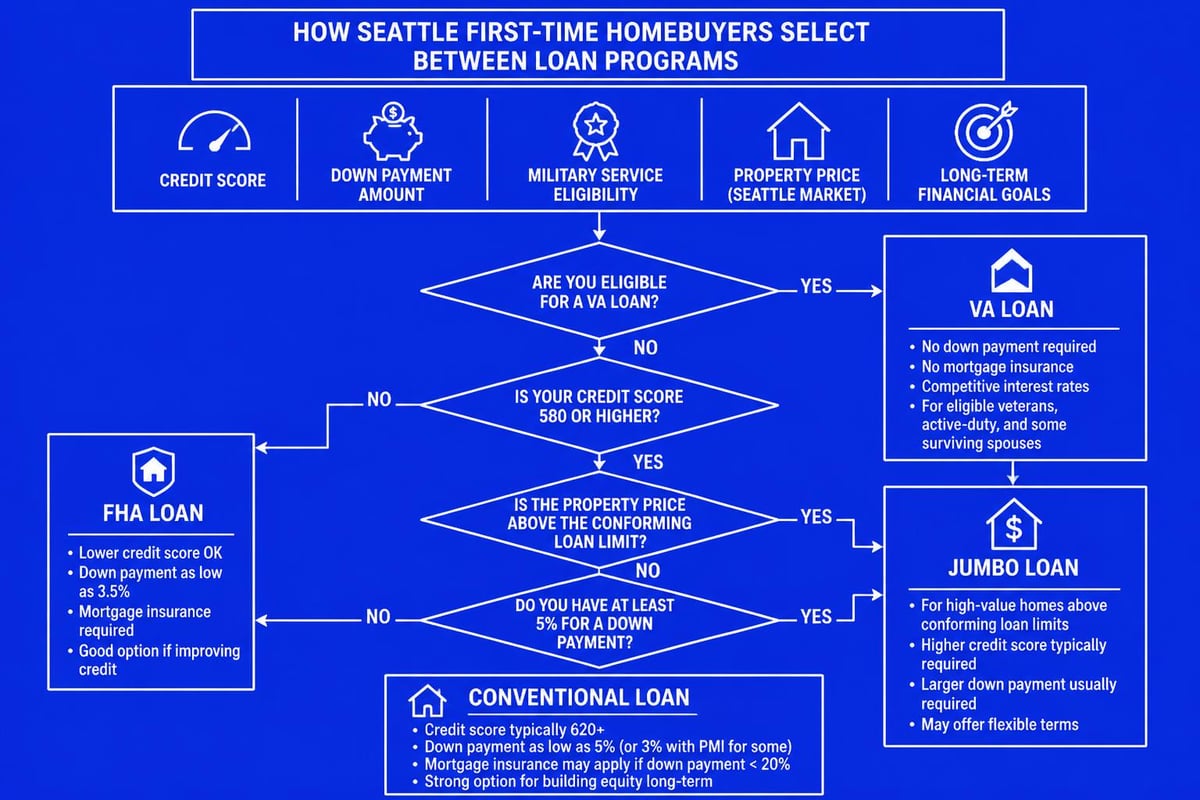 Mortgage program decision tree