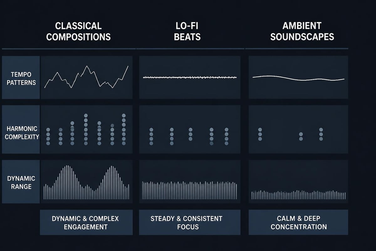 Comparison of music genre structures