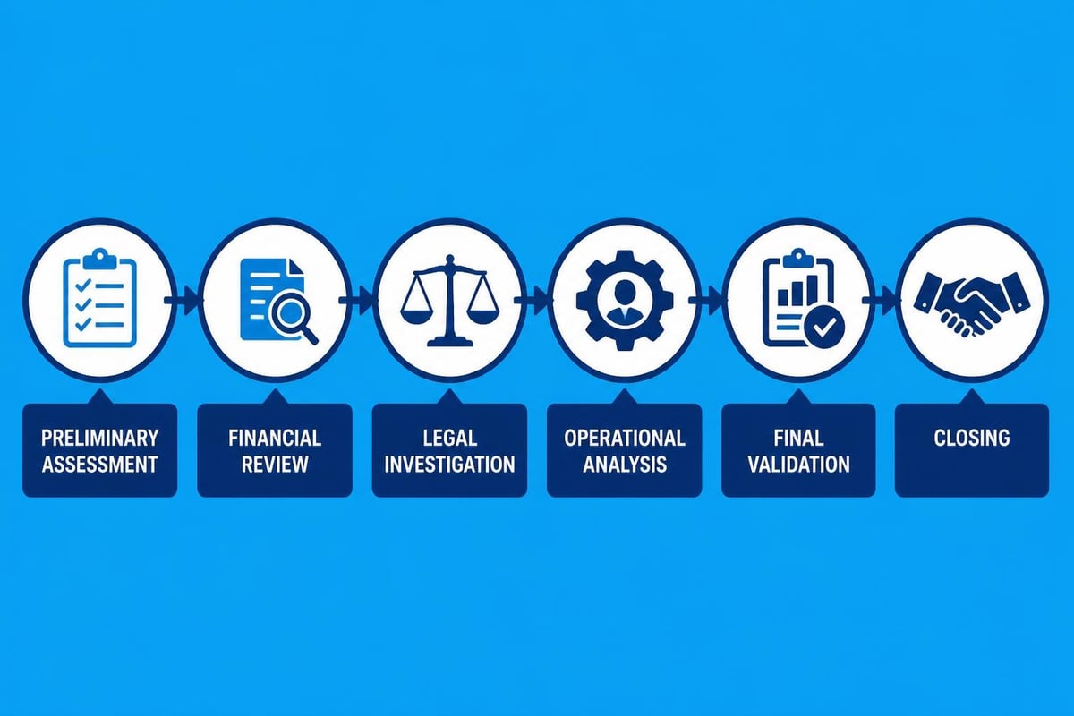 Due diligence workflow phases