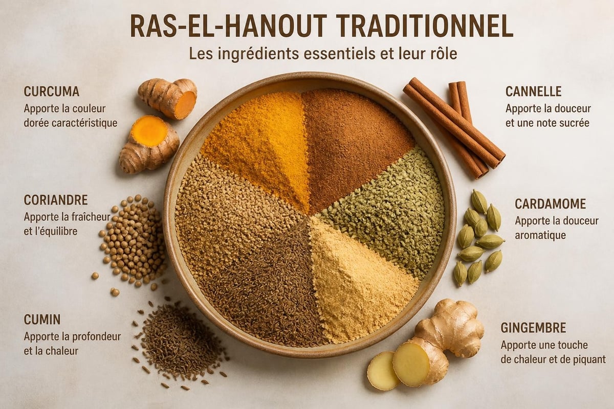 Composition traditionnelle ras-el-hanout
