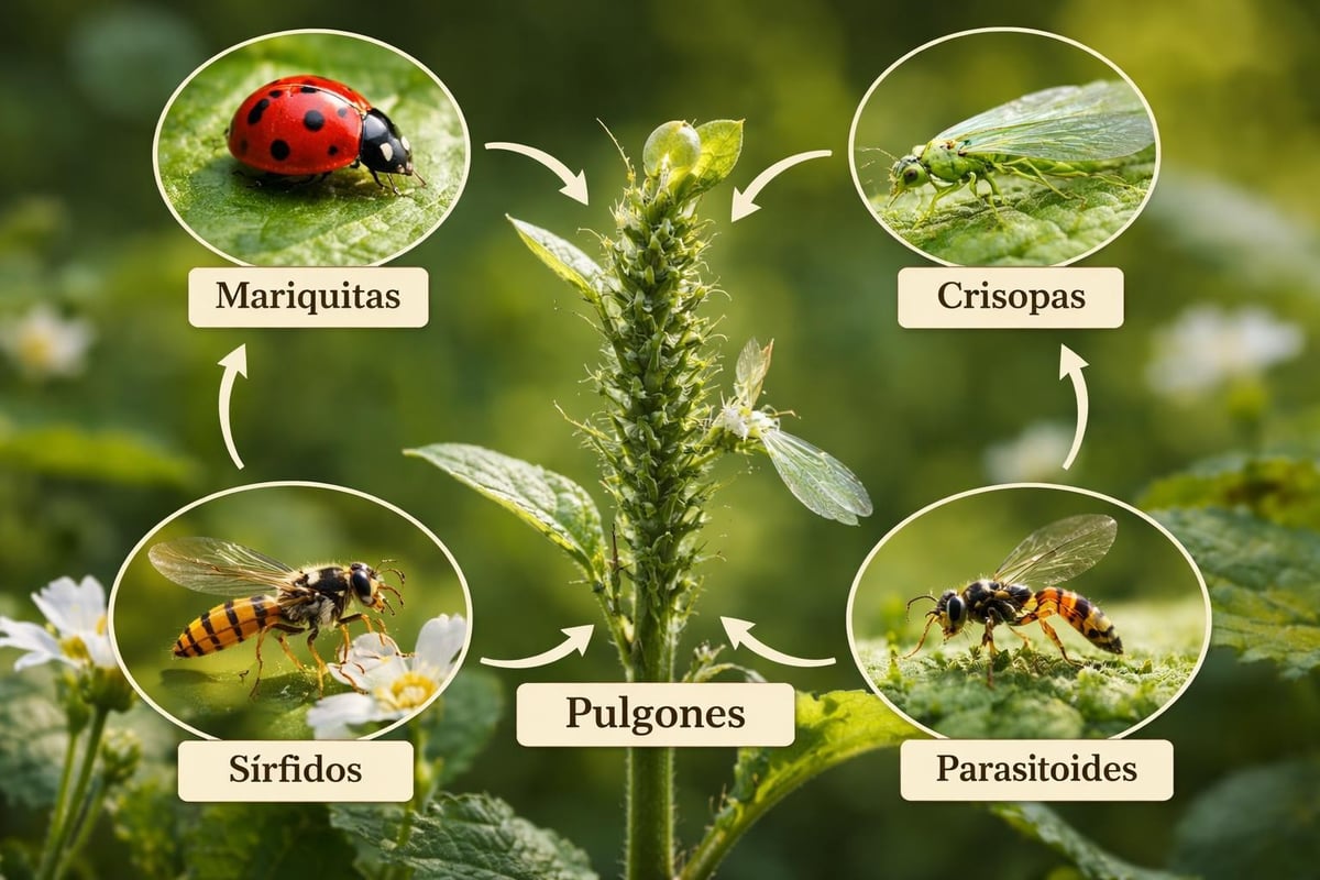 Enemigos naturales del pulgón