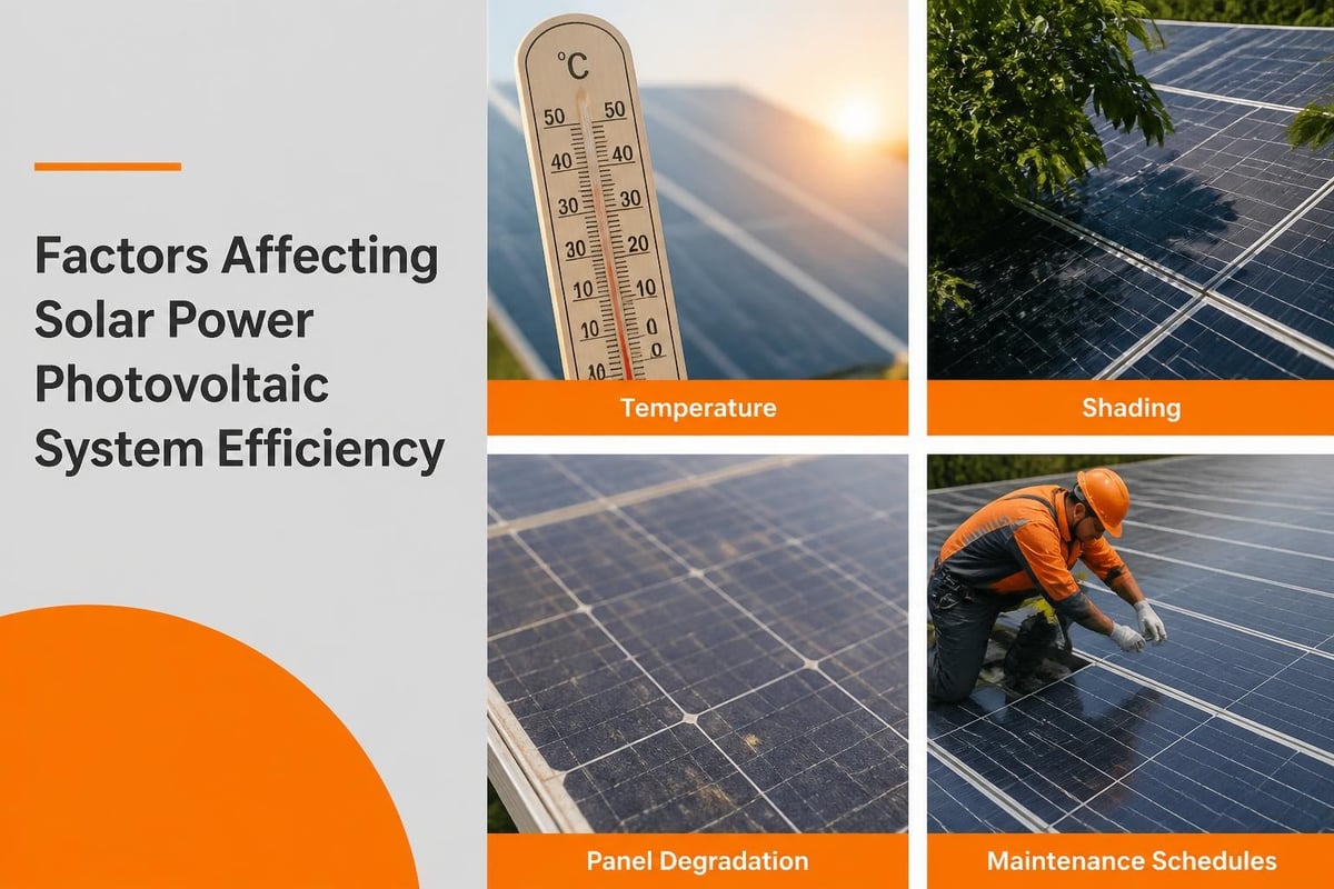 Photovoltaic performance factors