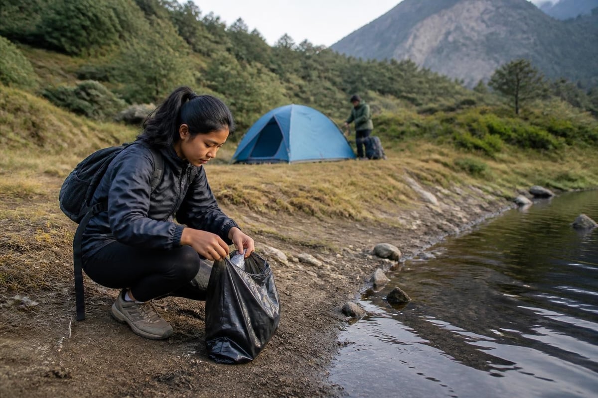 Mt Rinjani trekking environmental practices