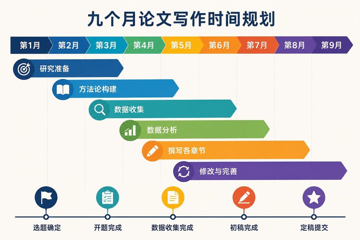 Masters dissertation timeline breakdown