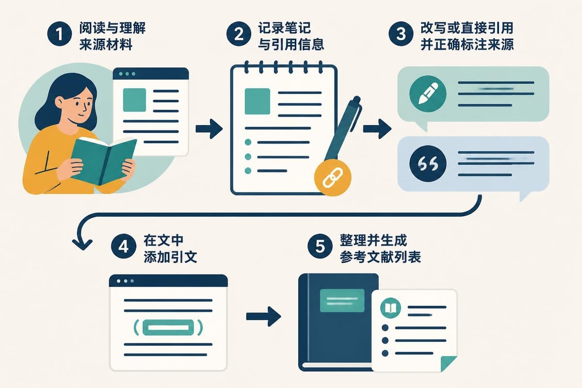 Academic citation and referencing workflow