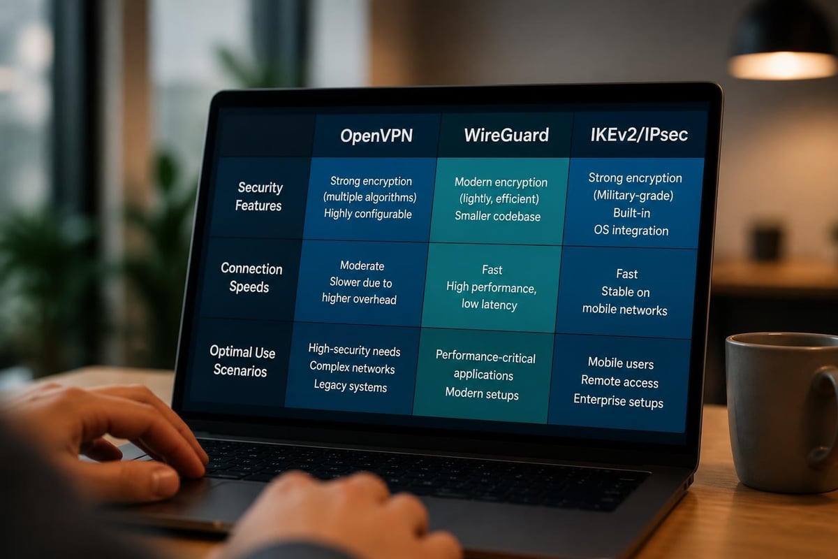 VPN protocol comparison
