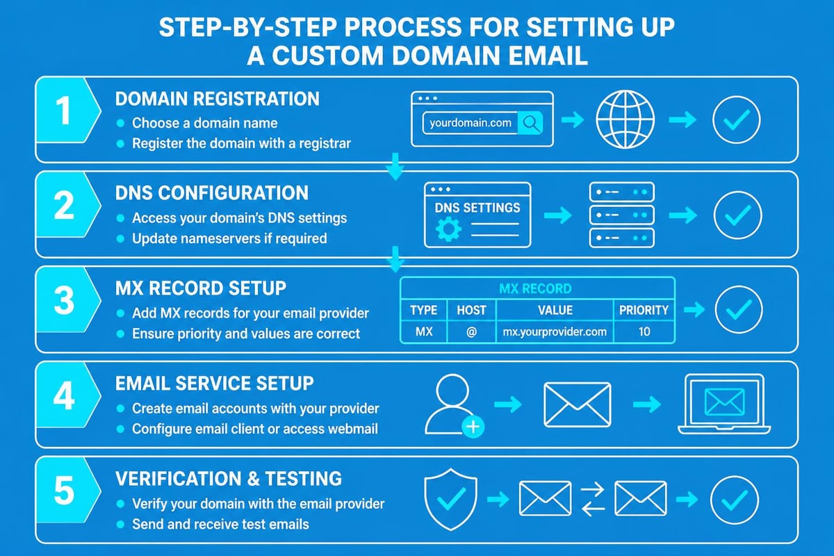 Email setup workflow