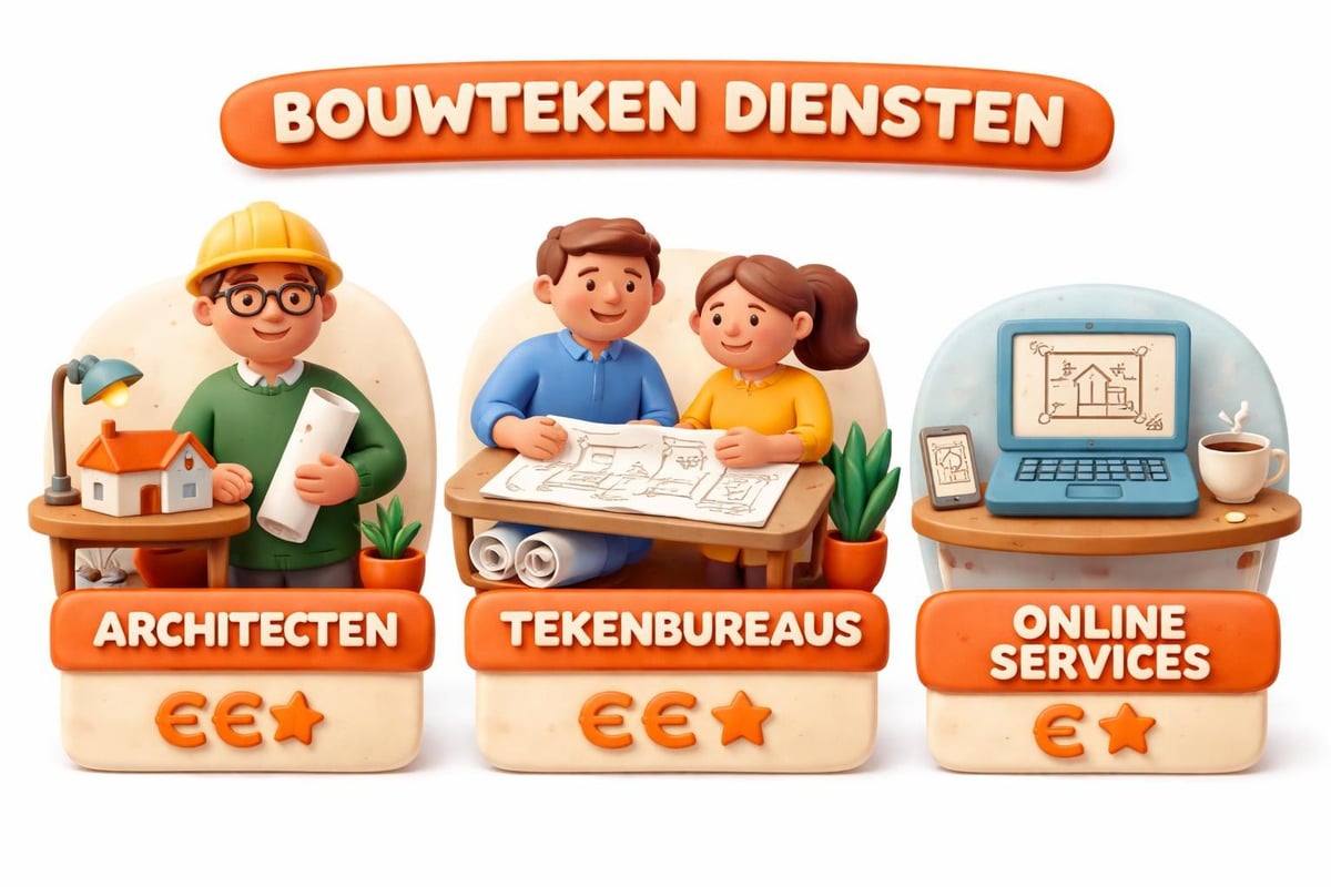 Dienstverleners bouwtekeningen