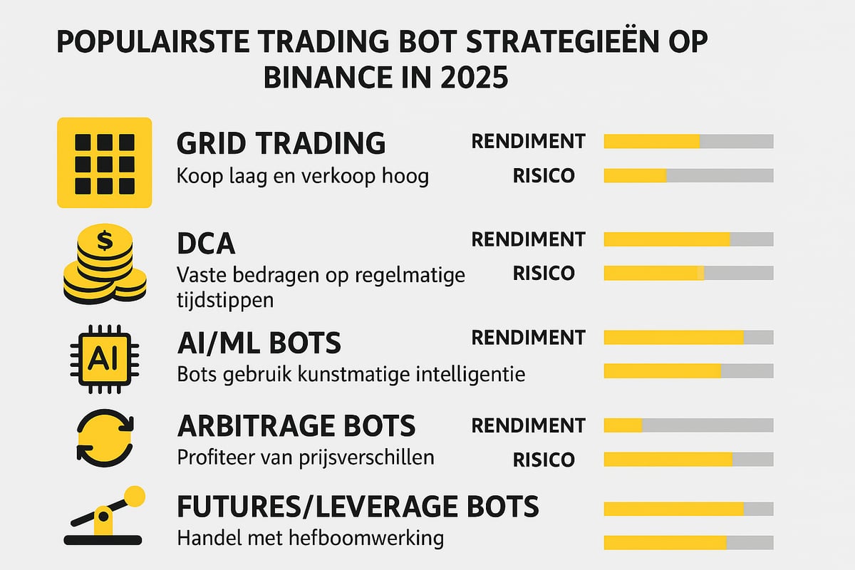 Populaire Trading Bot Strategieën op Binance in 2025