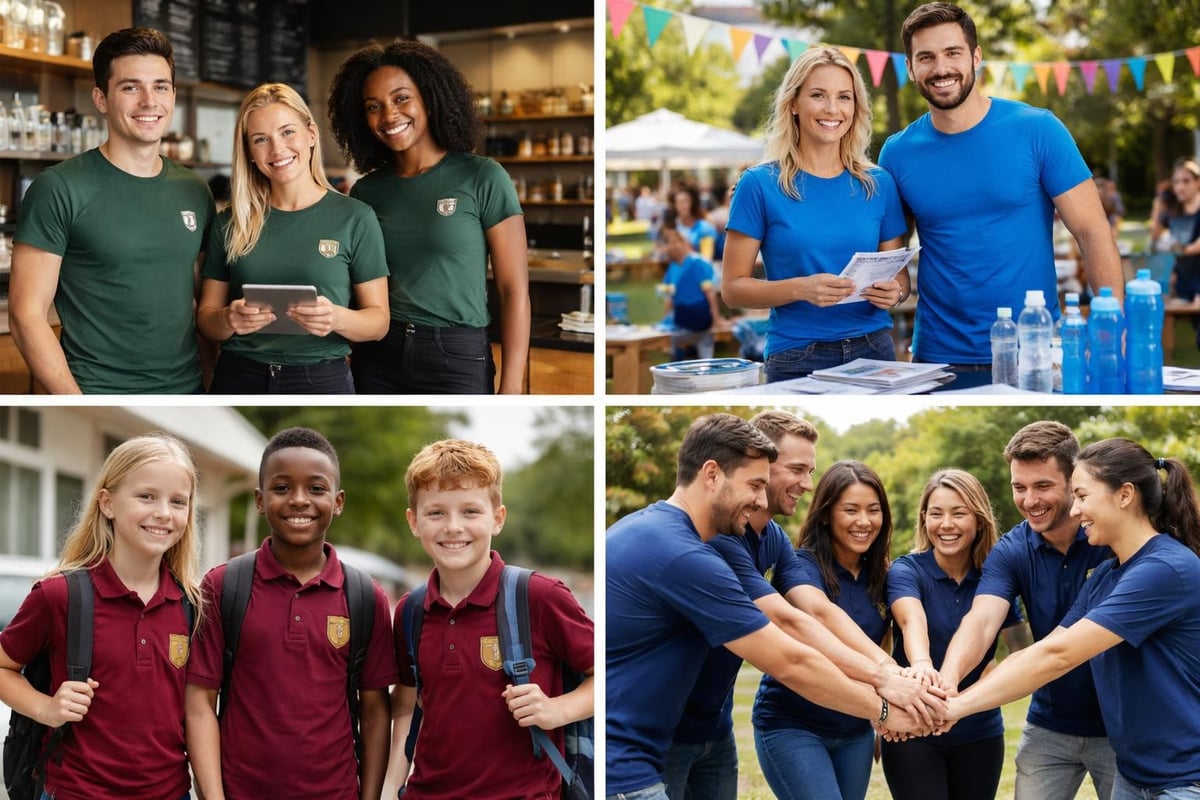 Business t-shirt applications