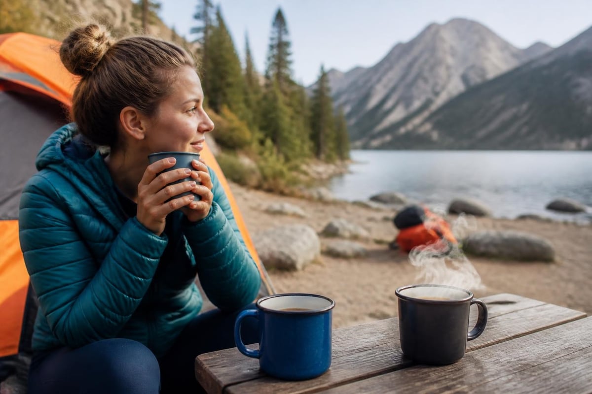 Coffee flavor and camping environments
