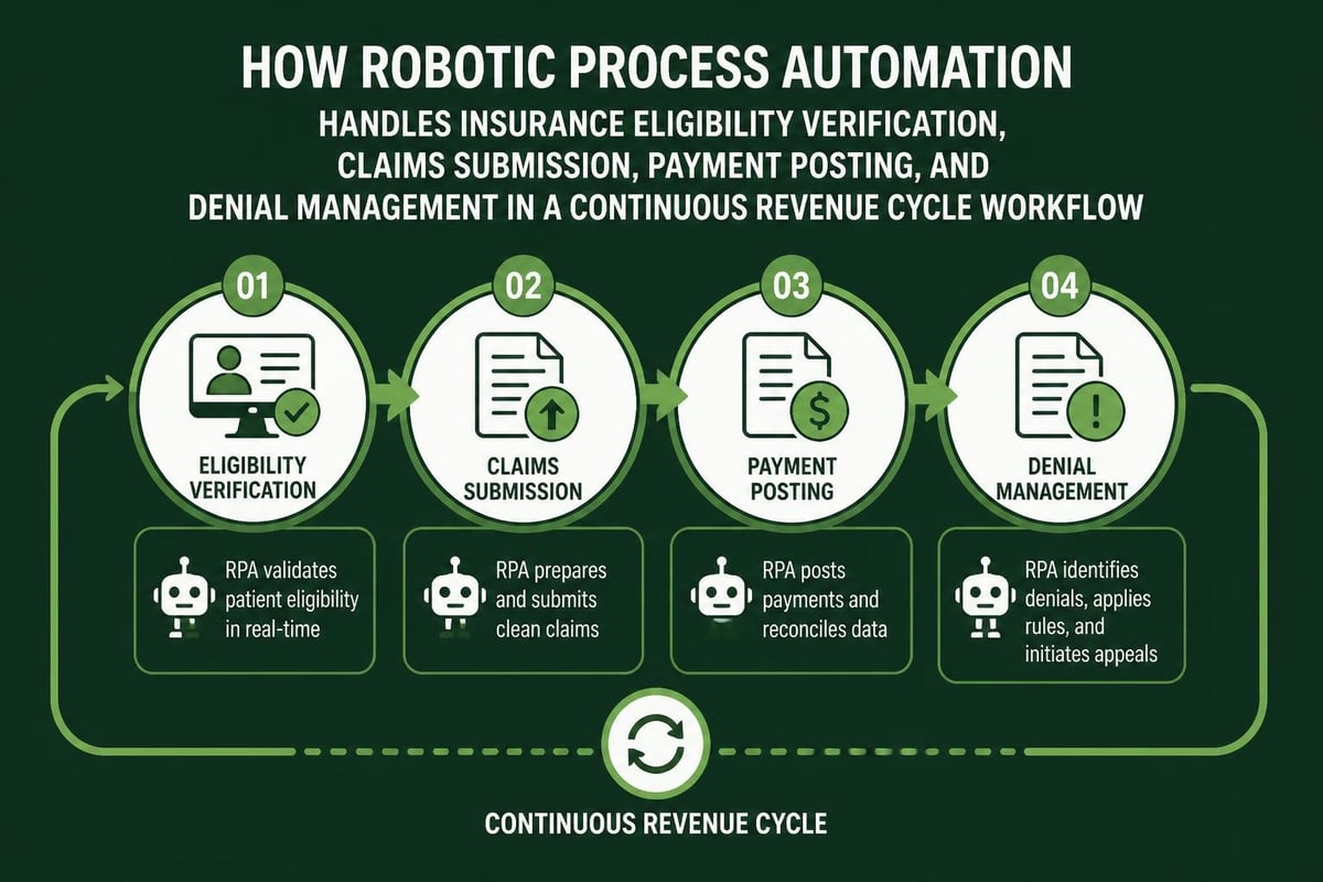 RPA workflow in medical billing