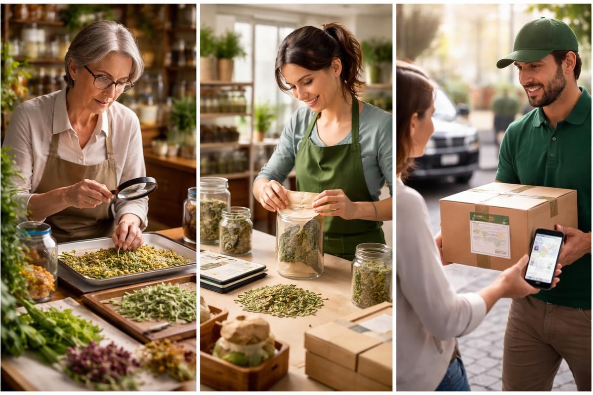 Évolution du commerce de plantes médicinales