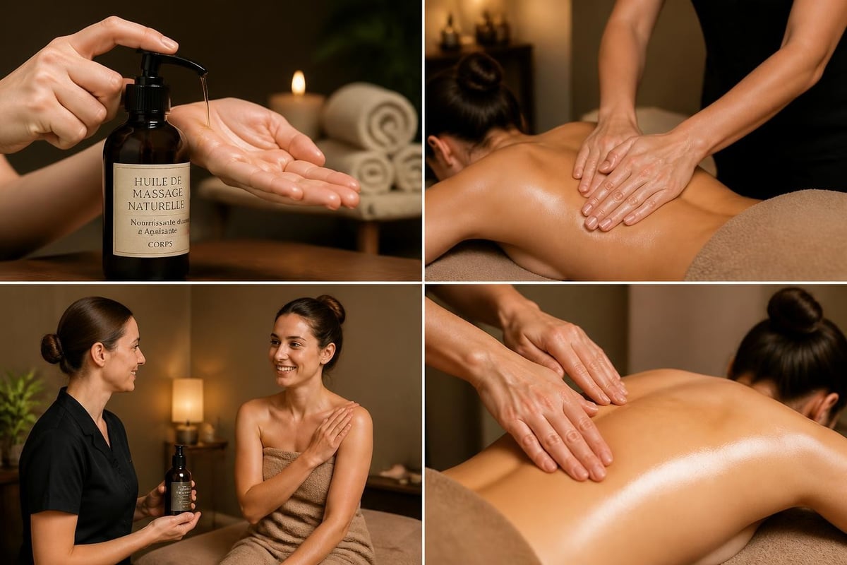 Utilisation huile massage en cabine